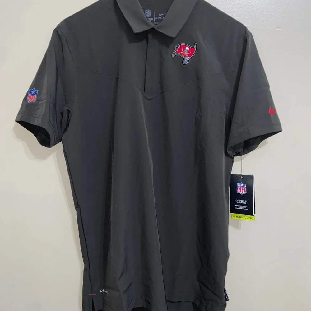 Nike Tampa Bay Buccaneers Sideline On-Field Lockup Polo Shirt UPD 40+ Mens M